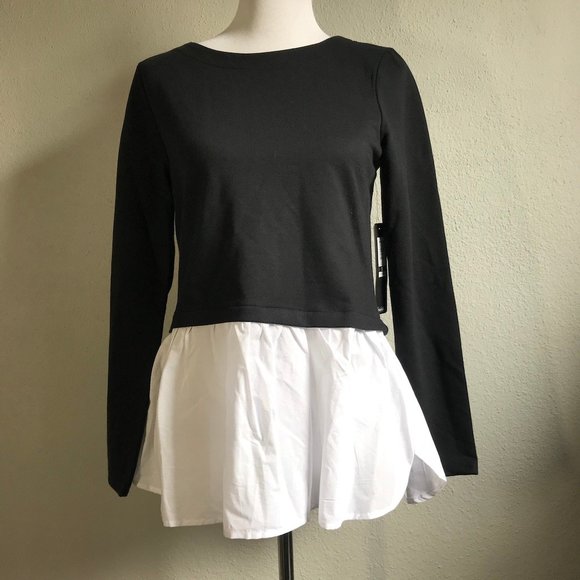 Nicole Miller Tops - Nicole Miller Black White Top
